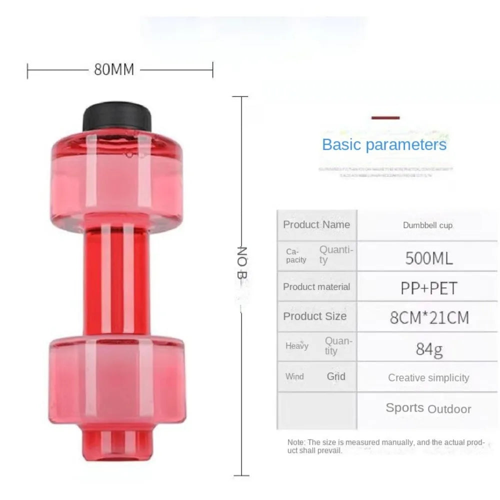 501ml-600ml Bottle Fitness Leakproof Dumbbell