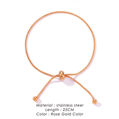 Adjustable Snake Chain Bracelet