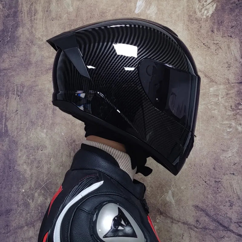 Double-Visor Full-Face Racing Helmet