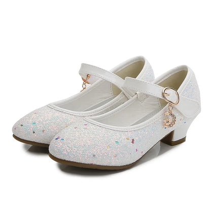 Leather Princess Heeled Shoes