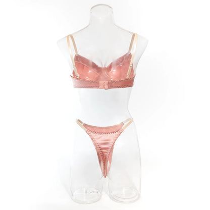 Champagne Floral Push Up Set
