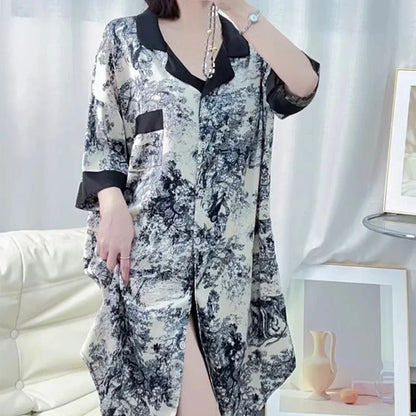 Elegant Landscape Nightskirt