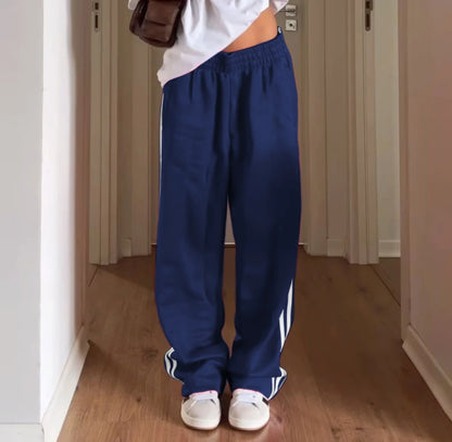 Striped Straight Pants