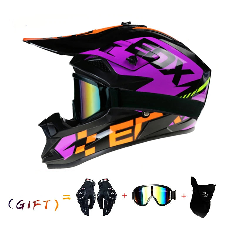 VGV Three-Piece Off-Road Motocross Helmet