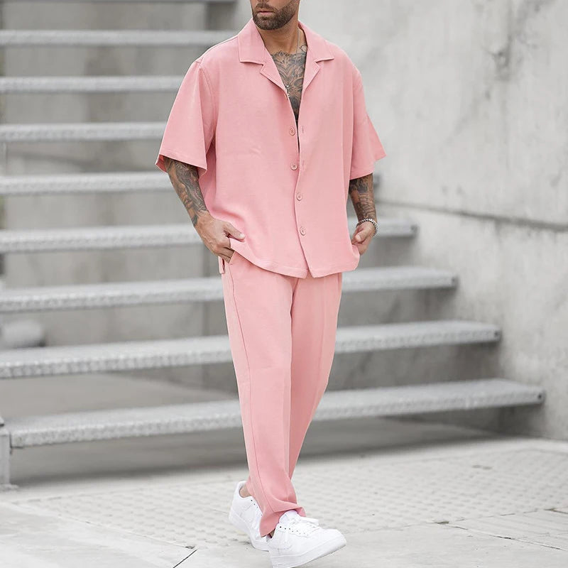 Solid Color Spring Summer Suit