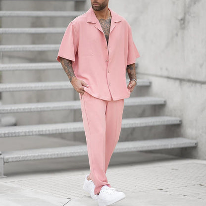 Solid Color Spring Summer Suit