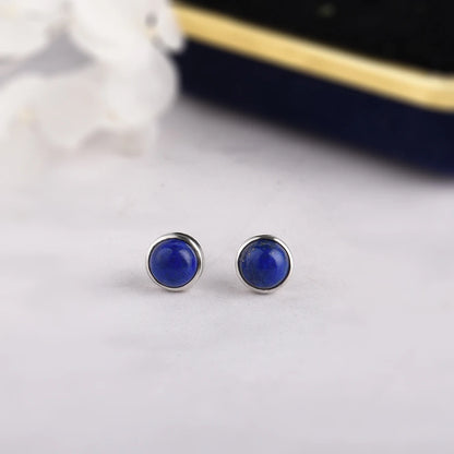 Lapis Stud Earrings