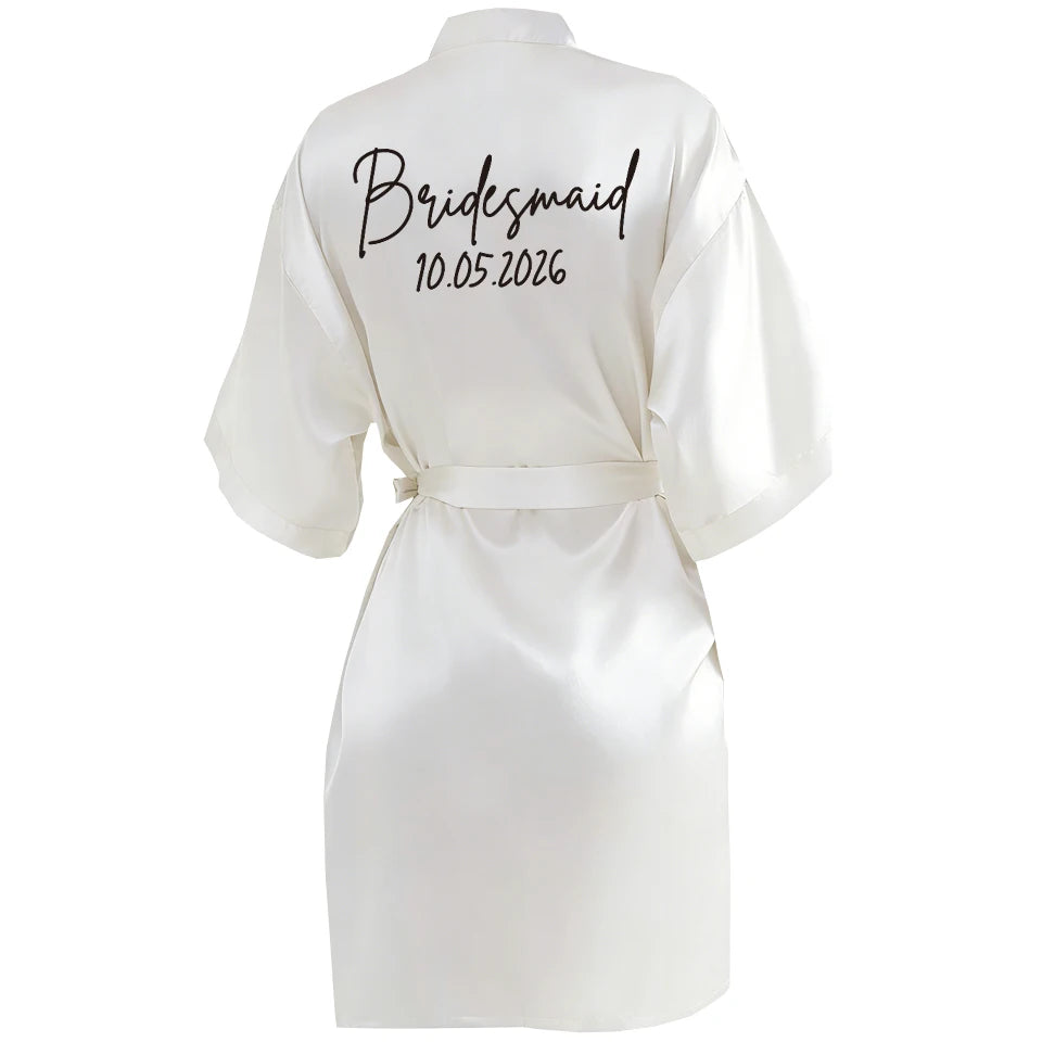 Satin Elegant Mini Robe