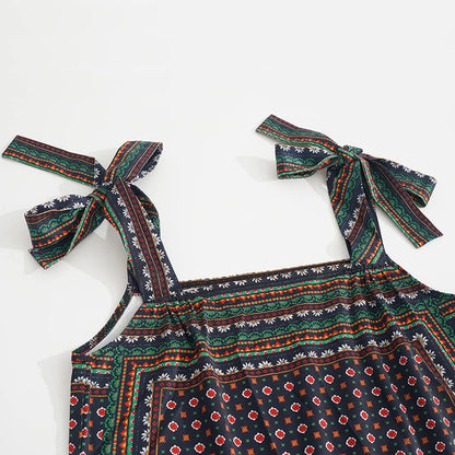 Bow Detail Midi Slip Dress
