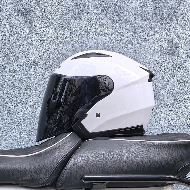 Double-Lens Racing Half Helmet
