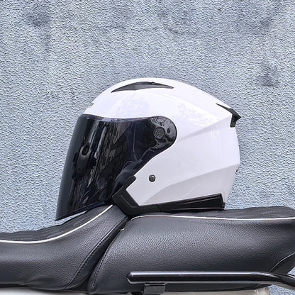Double-Lens Racing Half Helmet
