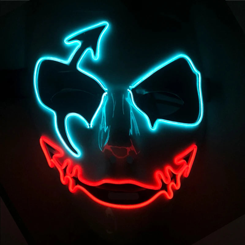 Glowing EL Wire Party Mask