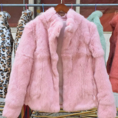 Rabbit Fur Bolero Jacket