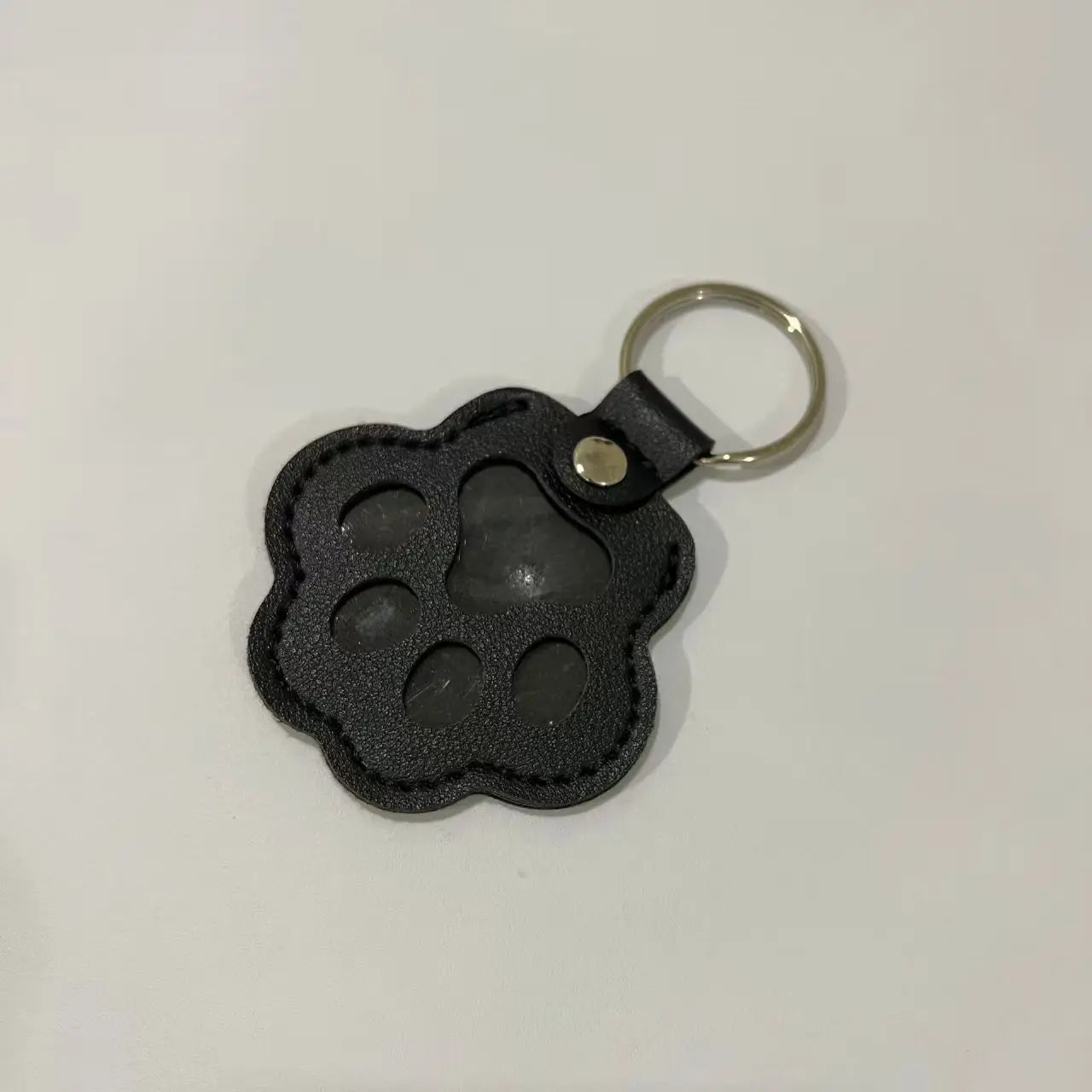 Dog Hair Collector Keychain Leather