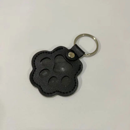 Dog Hair Collector Keychain Leather