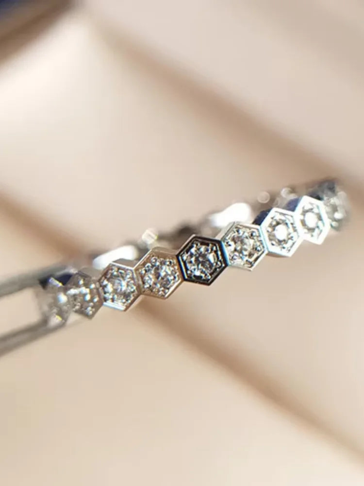 Zircon Wedding Band Ring