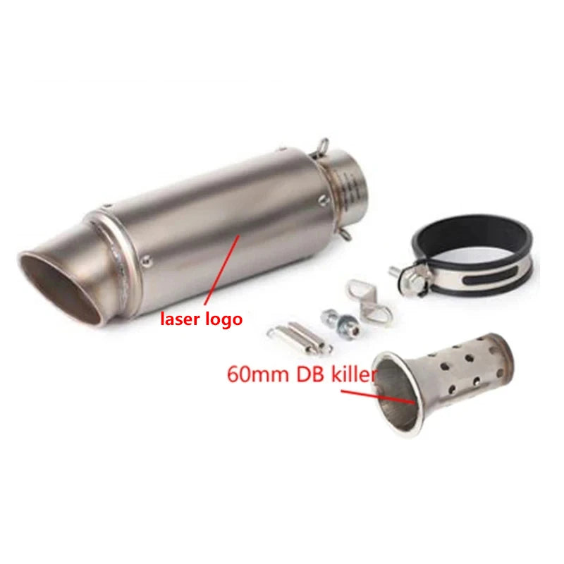 Universal 51/60mm Carbon Fiber Exhaust Muffler DB Killer