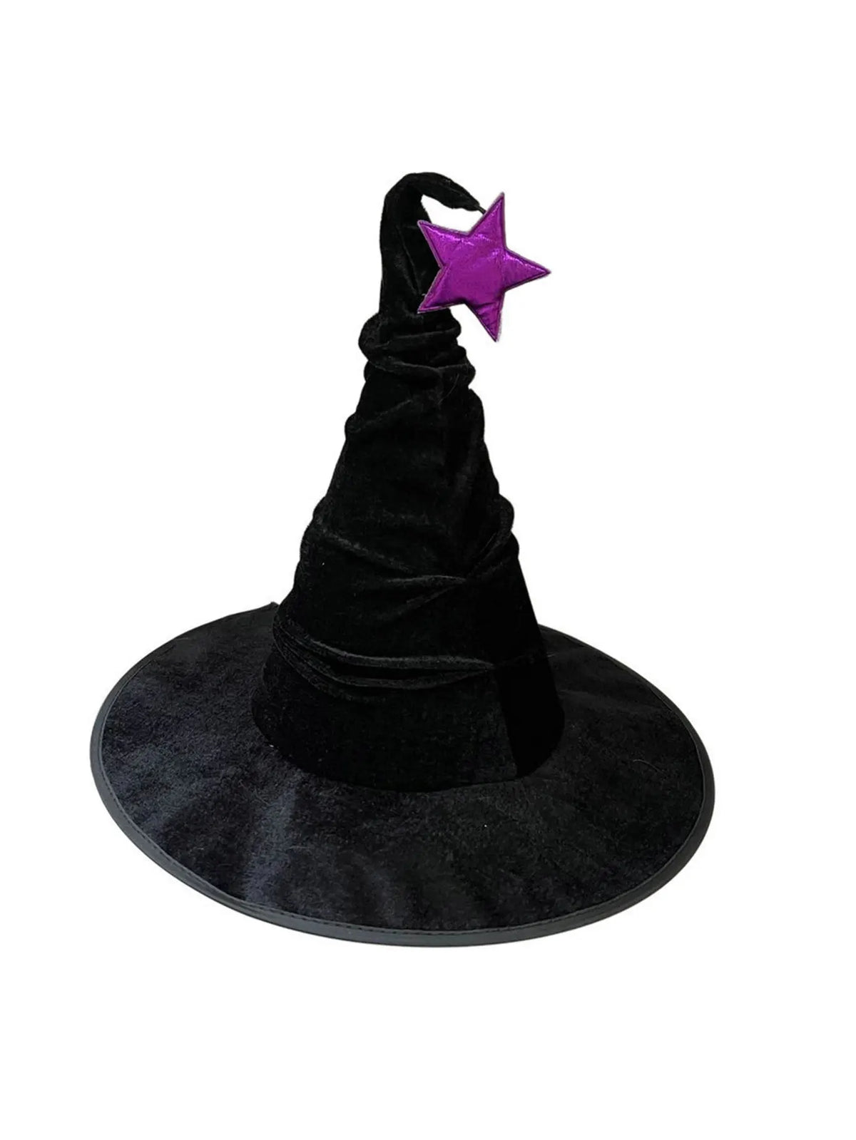 Crumpled Velvet Witch Hat