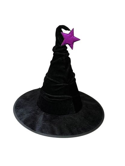 Crumpled Velvet Witch Hat