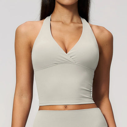 Hanging Neck Yoga Tops Sports