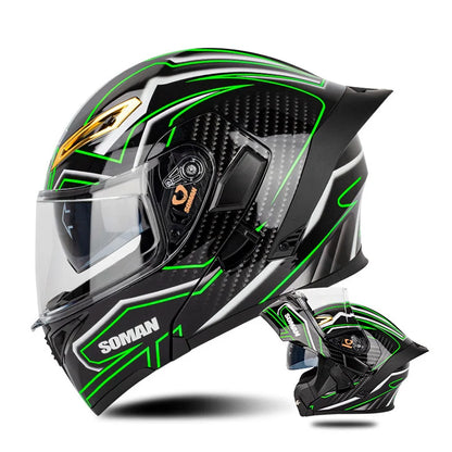 Quick-Release Dual-Lens Modular Helmet