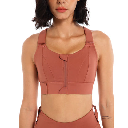 Adjustable High-Support Sports Bra