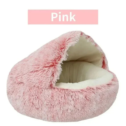 Warm Plush Cat Bed