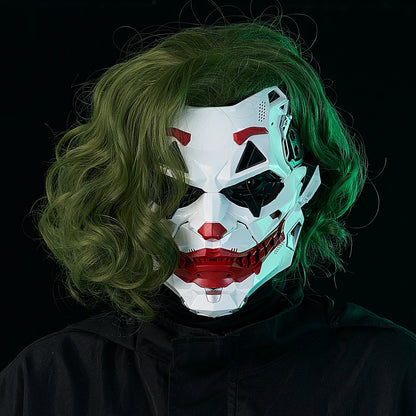 Geometric Cyberpunk Clown Mask