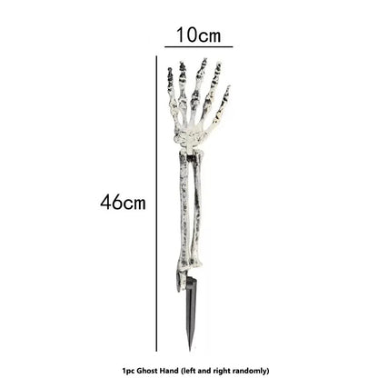 Skeleton Head and Hand Stakes