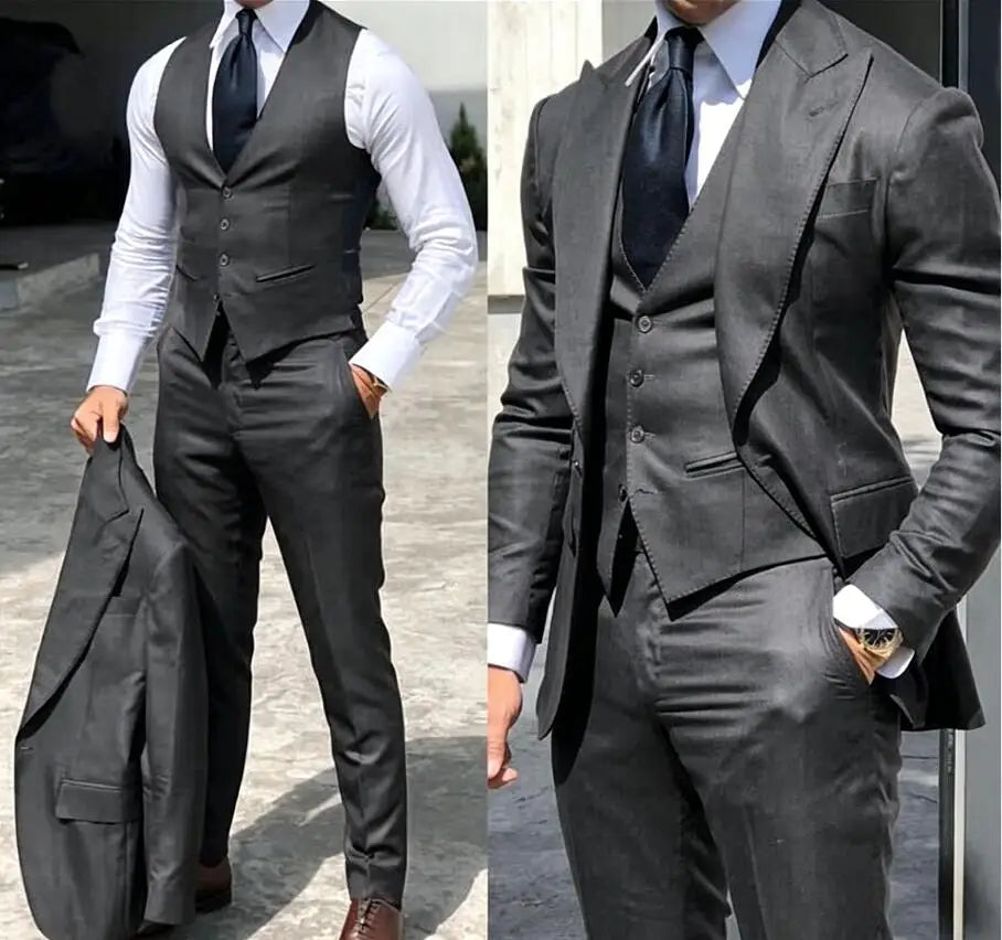 Classy Wedding Tuxedos Slim Suit
