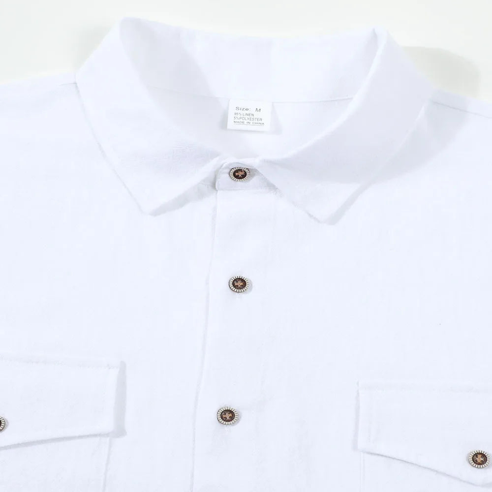 Linen Blend Casual Shirt