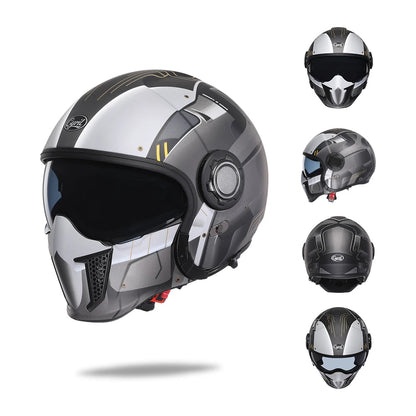 CYRIL Double-Lens Modular Open-Face Helmet