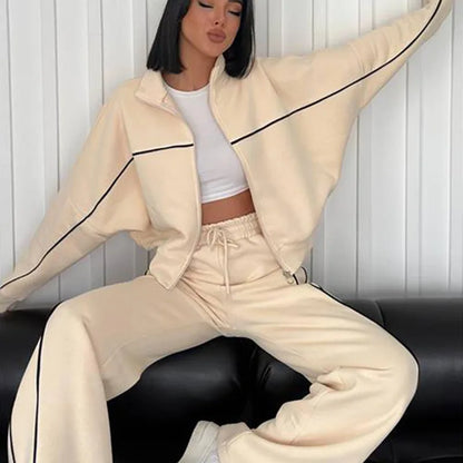 Women Two-Piece Jogger Tracksuit Set