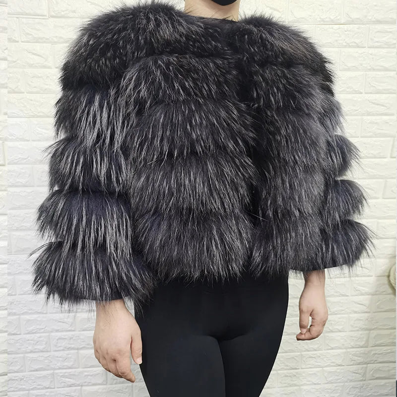 Raccoon Dog Fur Jacket