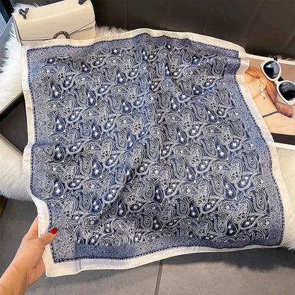 Scarves Shawl Print Satin Scarf