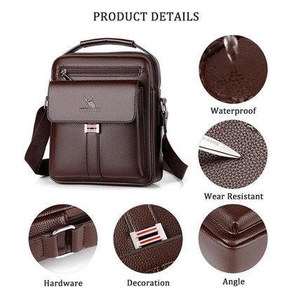 Waterproof PU Leather Satchel
