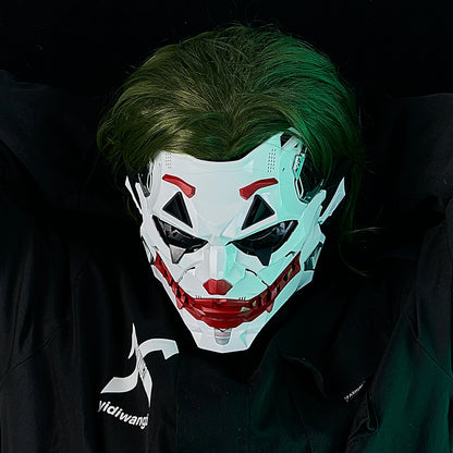 Geometric Cyberpunk Clown Mask