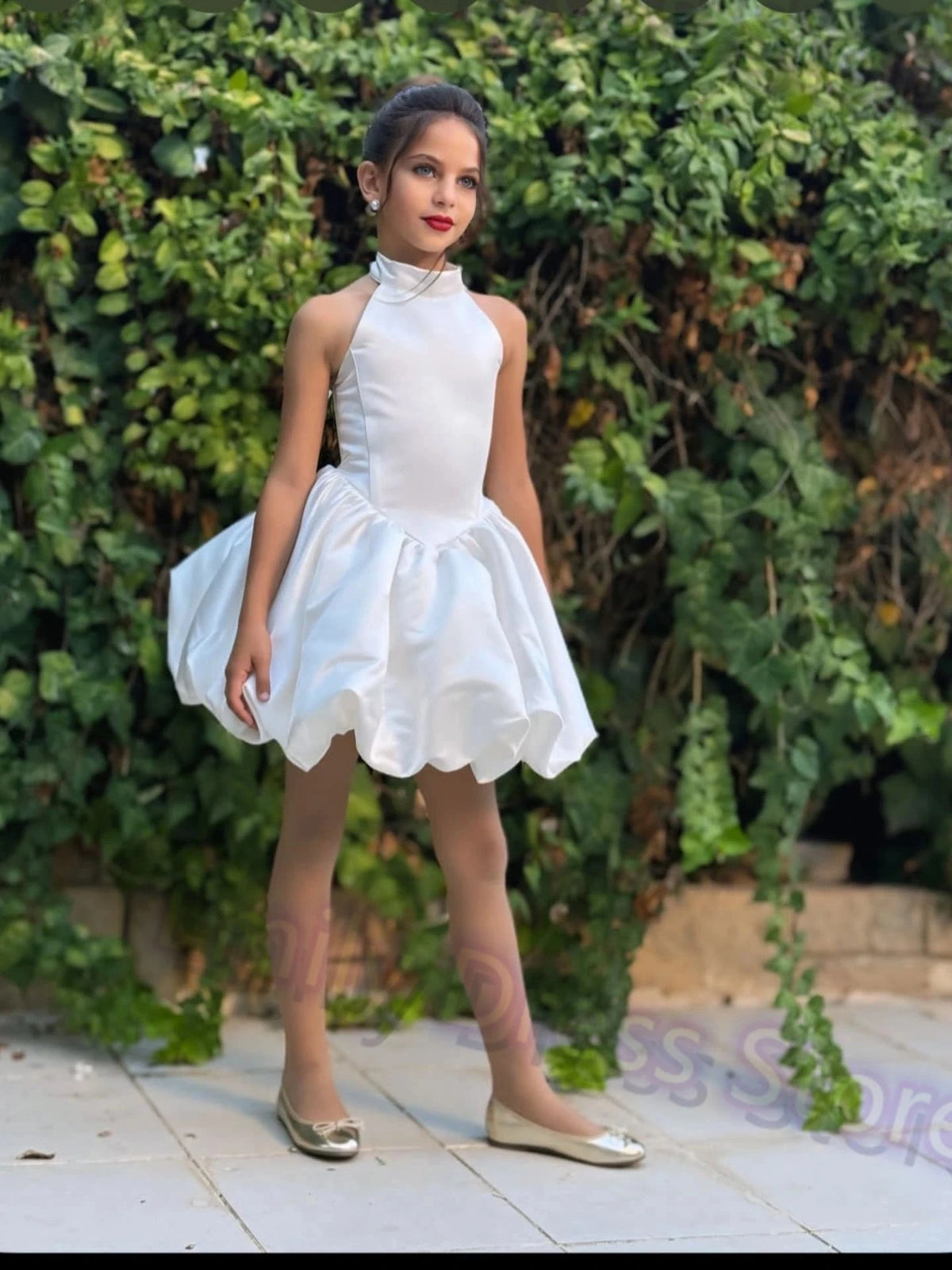 Ivory Tulle Flower Girl Dress