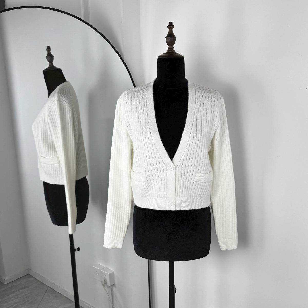 Plush Knit Button Cardigan