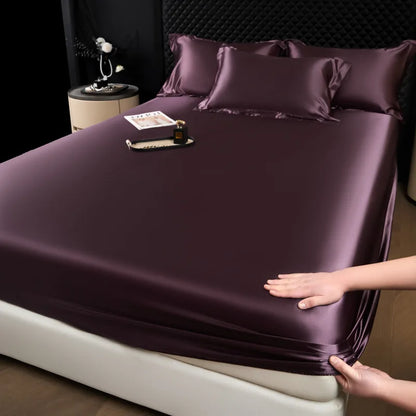 3-Piece Luxury Mulberry Silk Bed Sheet Set