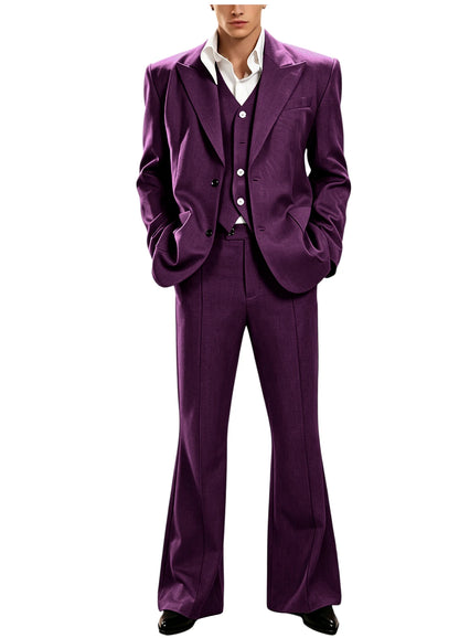 Vintage Peak Lapel Slim Suit