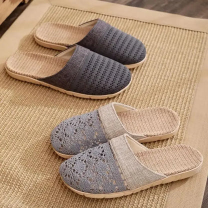Linen Comfort Slides