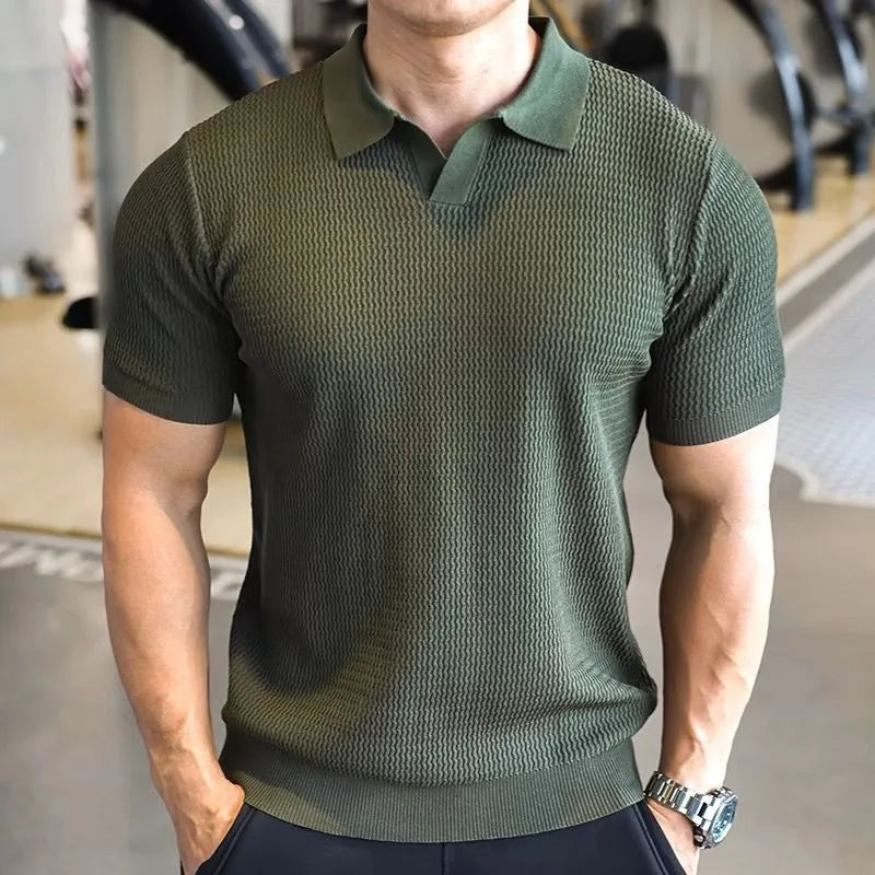 Solid Breathable Summer Polo