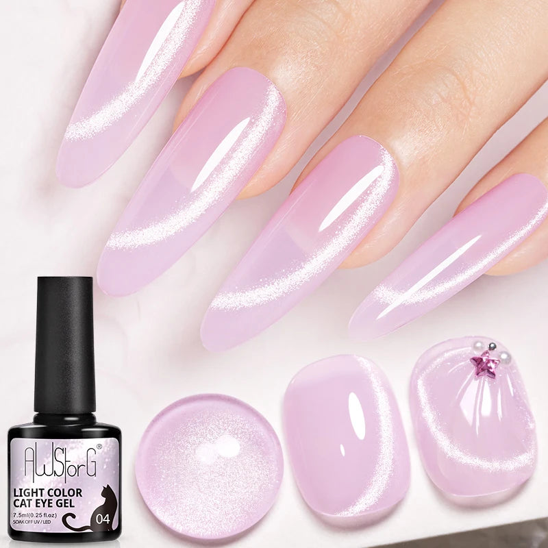 Pink Cat Eye Gel Polish