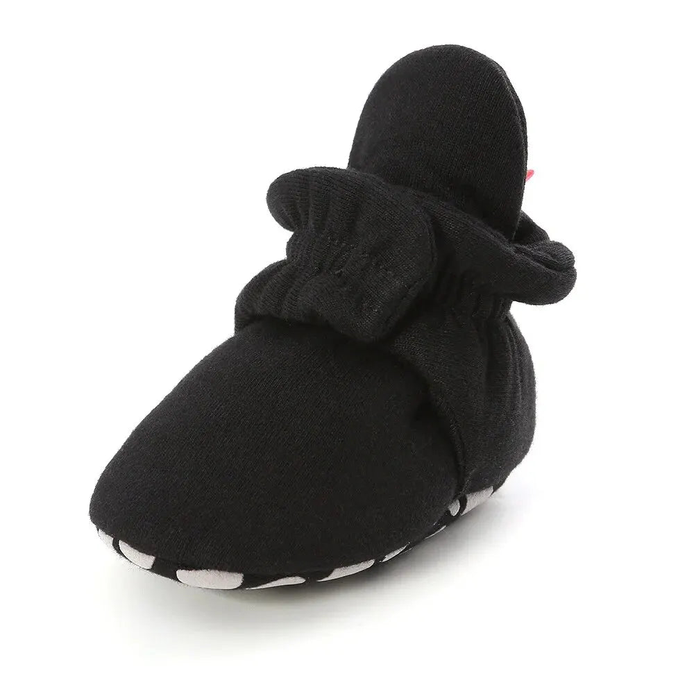 Star Checkered Baby Booties