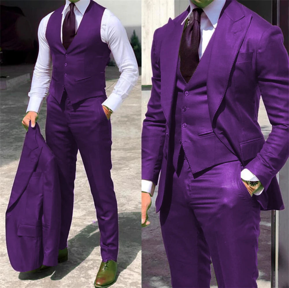 Solid Color Formal Business Suit