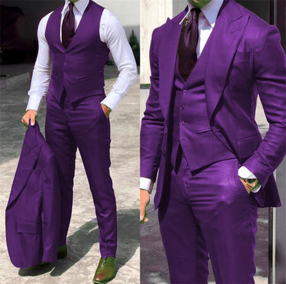 Solid Color Formal Business Suit