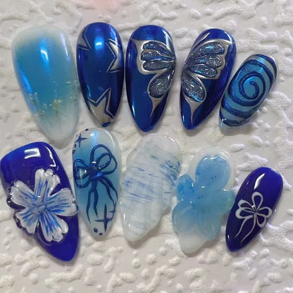 Y2K Cat Eye Press-On Nails
