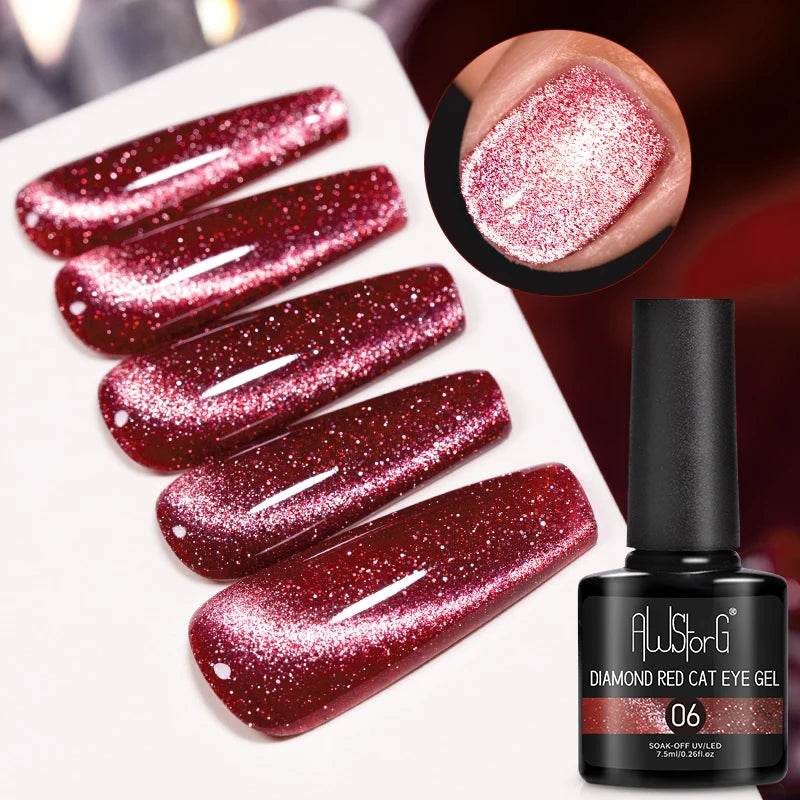 Pink Cat Eye Gel Polish