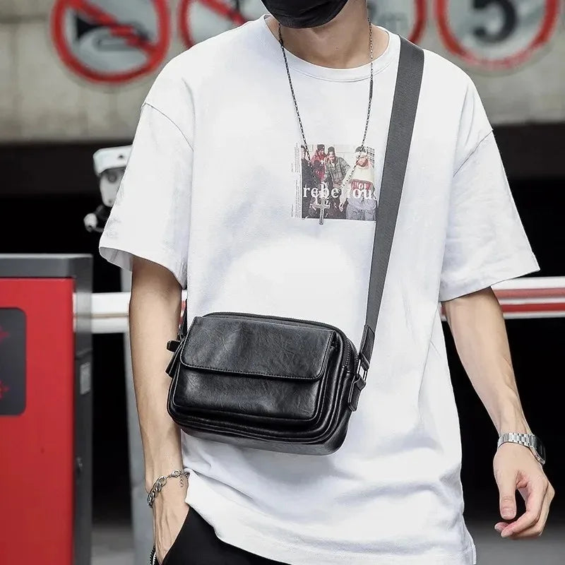 PU Leather Flap Crossbody Bag
